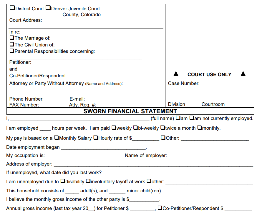 Get Examples Of Filled Out Divorce Forms DivorceHelp123