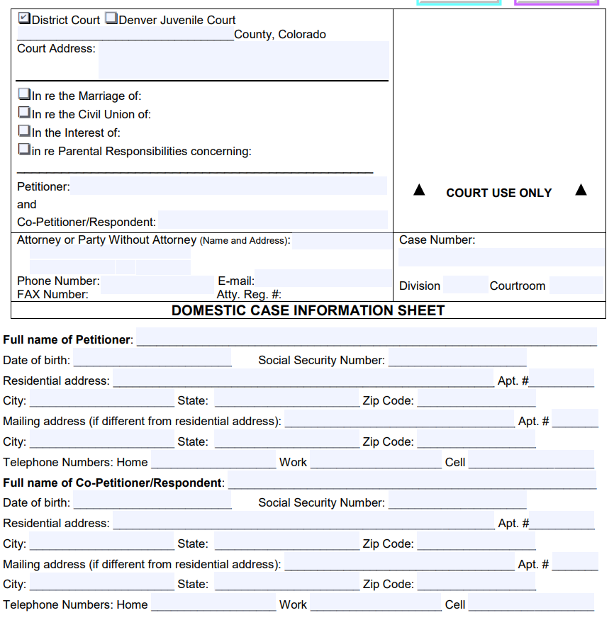 Get Examples Of Filled Out Divorce Forms DivorceHelp123